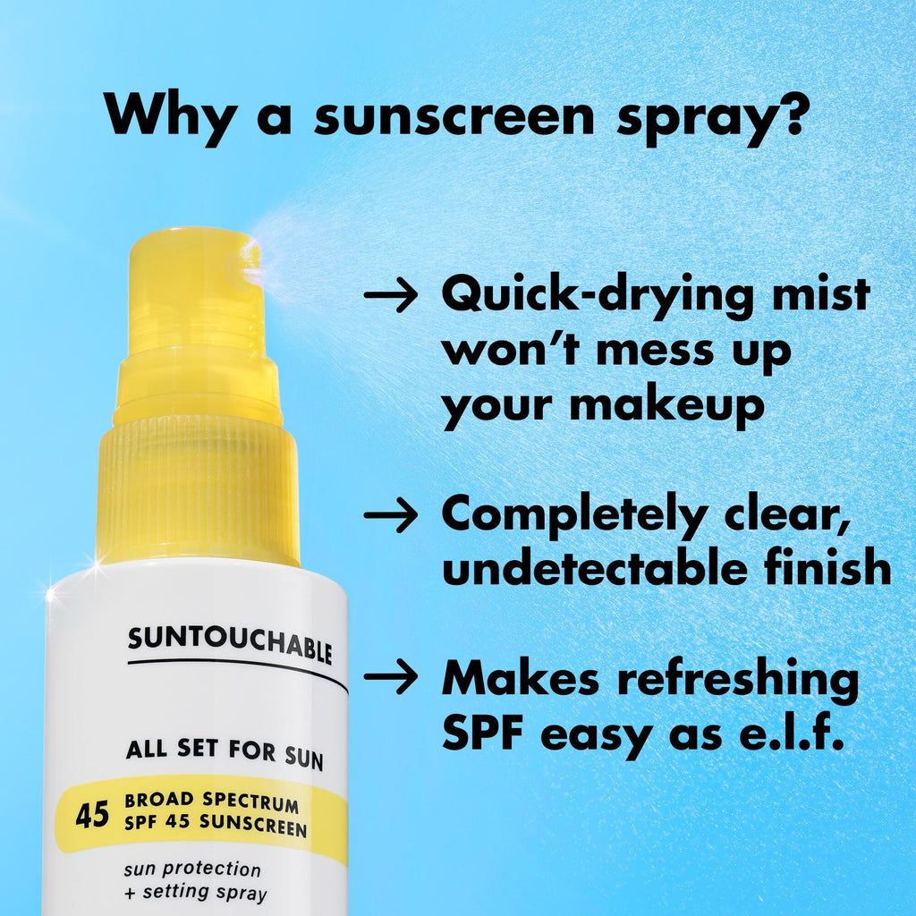 All Set for Sun SPF Setting Spray Benefits